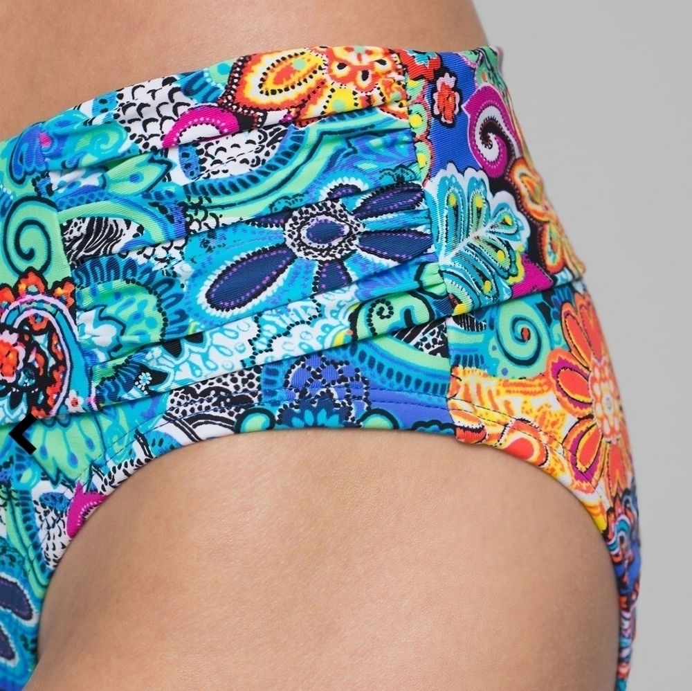 Women's Bleu Rod Beattie Swim Bottom Size 14 Blue Orange - Picture 3 of 8